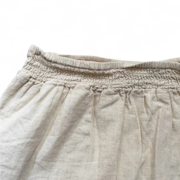 Women's Cream Ruffle Hem Skirt - Picture 6 of 7